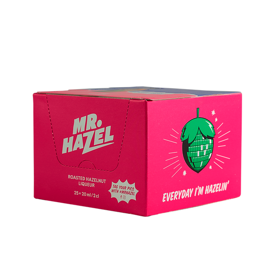 MR. HAZEL Roasted Hazelnut Liqueur 25 x 20 ml Glas